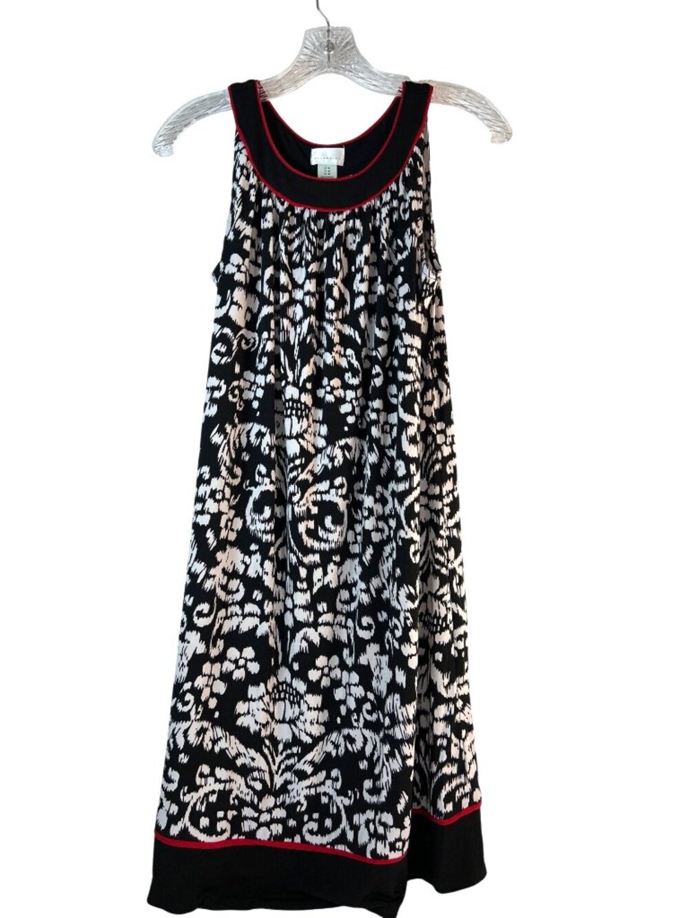 Motherhood Womens Maternity Dress Black /White/Red Sleeveless Size M
